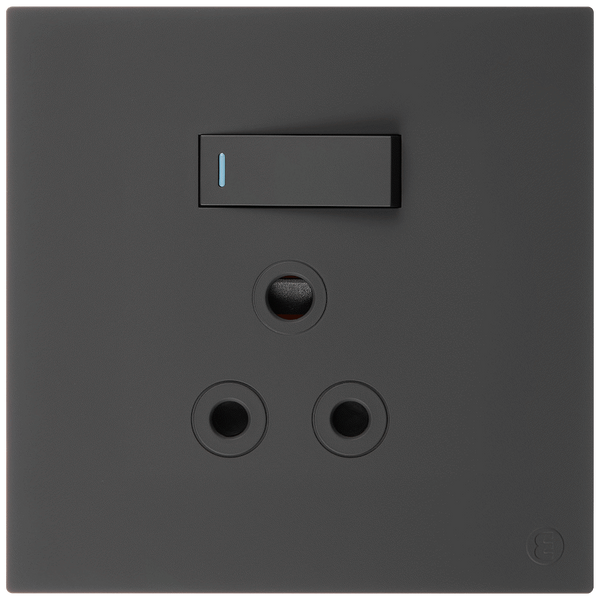Ellies 1 Way (3 Pin) Single Switch Socket 4x4 (100mmx100mm) -BK