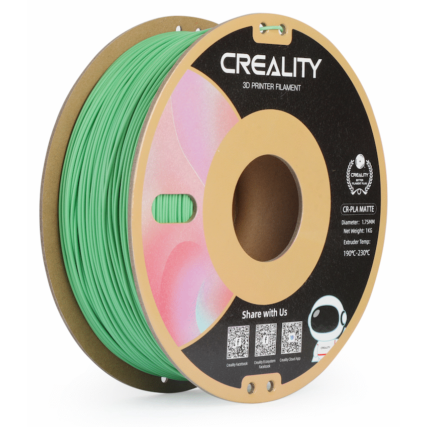Creality CR-PLA Filament, Matte Avocado Green, 1Kg