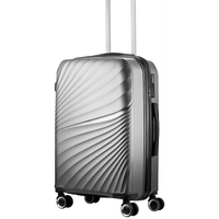 Travelwize Quartz PP 55cm 4-Wheel Spinner Luggage - Silver