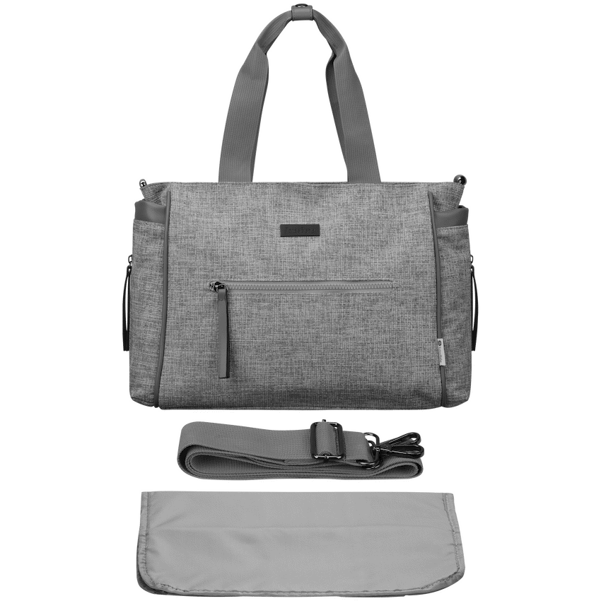 Totes Babe Luna Diaper Shoulder Bag Light Grey