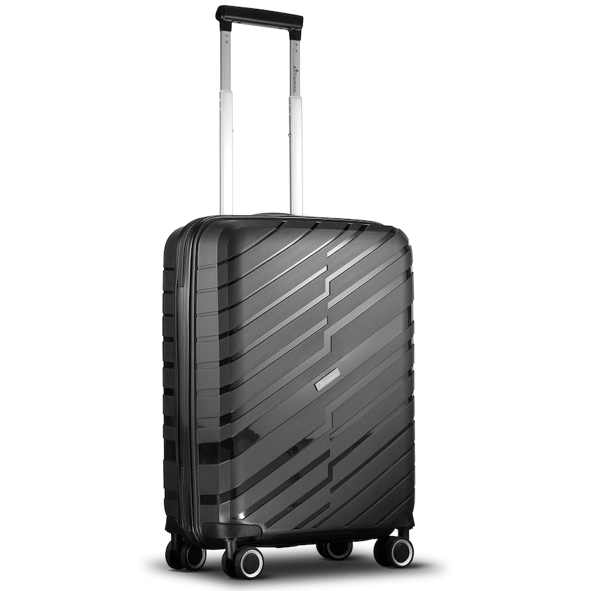 Travelwize Java PP 4-Wheel Spinner 55cm Luggage - Black