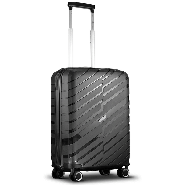 Travelwize Java PP 4-Wheel Spinner 55cm Luggage - Black