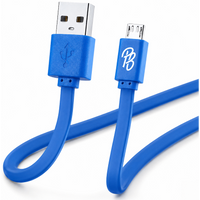 Pro Bass Energize Series Packaged Micro USB Cable - Blue 1.2m