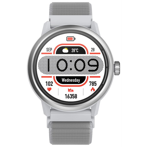 Volkano Tide Series Waterproof Smart Watch - Silver