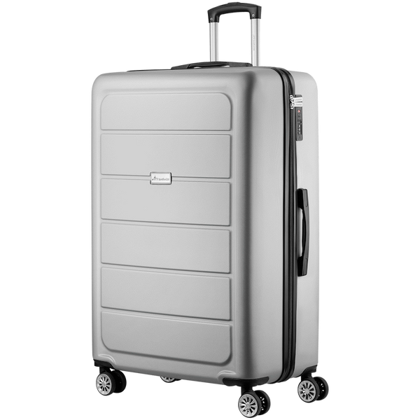 Travelwize Maple ABS 85cm 4-Wheel Spinner Luggage - Silver