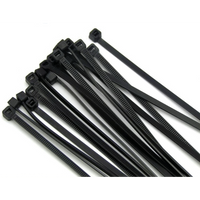 Ellies Cable Tie 3.6mm X 150mm - 50 PACK SIZE - BK