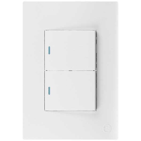 Ellies 2 Lever 1 Way Switch 2x4 (60mmx100mm) -WT
