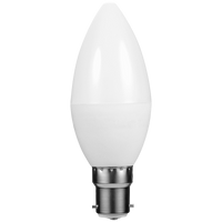 SWITCHED 5W Candle LED Light Bulb B22 - Warm White