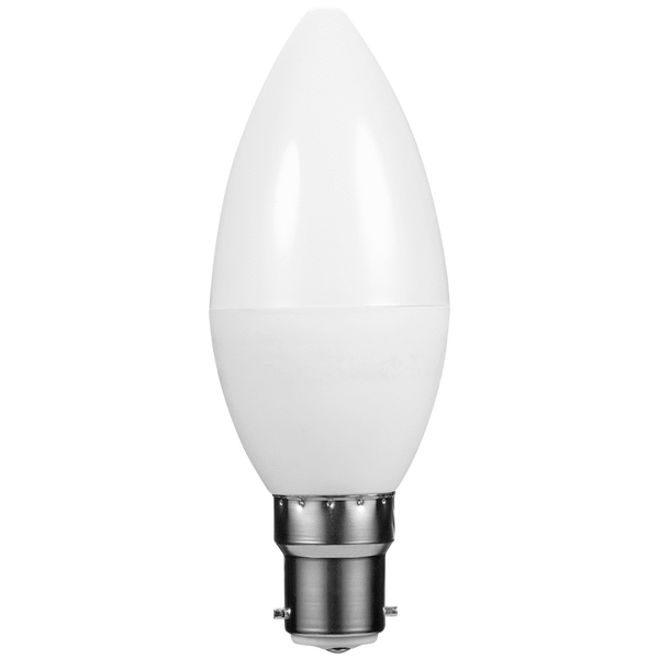 SWITCHED 5W Candle LED Light Bulb B22 - Warm White
