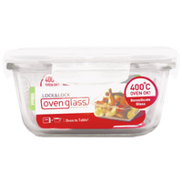 LocknLock Euro Glass container sq. 500ml ( Order in Qty of 6)