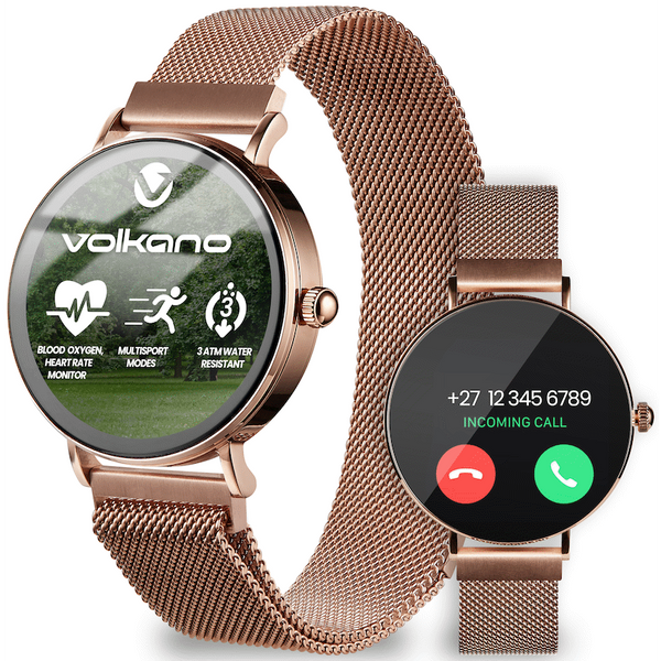 Volkano Valencia Series Ladies Smart Watch - Rose Gold