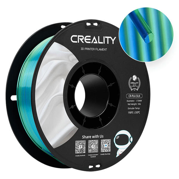 Creality Dual Silk Filament PLA Blue-Green 1kg