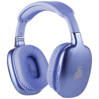 Pro Bass Retro Bluetooth Wireless Headphone with PU Case - Purple