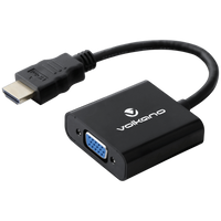 Volkano Annex Series HDMI Male to VGA Female Converter, 10cm Cable, with Sound