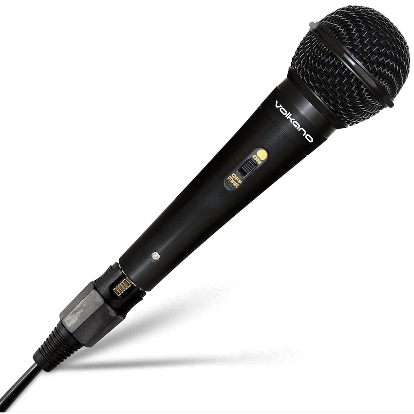 Volkano Ace Series Metal Wired Dynamic Vocal Microphone - Black