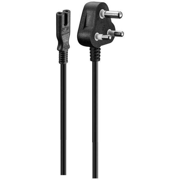 Volkano Presto series Power Cable Figure 8  to SA 3pin 1.8m 2.5A - black