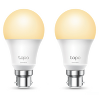 TP-Link Tapo L510B 8.7W Smart Wi-Fi Warm White Light Bulb, Dimmable, A60, B15