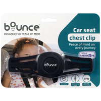 Bounce Car Seat Strap Chest Clip Black