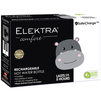 2505 - Elektra Hot Water Bottle - Pink Hippo