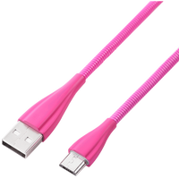 Volkano Fashion Series Micro USB Cable 1.8m - Lumo - Pink
