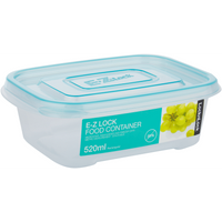 LocknLock EZ Lock rect 520ml blue ( Order in Qty of 6)