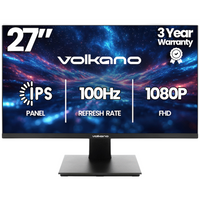 Volkano 27-inch Full HD IPS Monitor with HDMI/VGA, 100 Hz