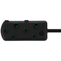 Ellies Side by Side Light Duty Extension Lead-20M-BK