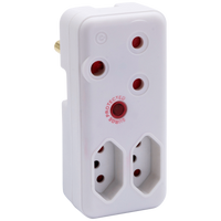 Switched 3-Way Medium Surge Adaptor - White
