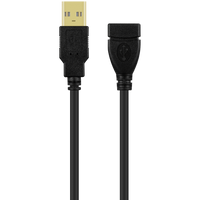 Volkano Extend Series USB Extension Cable - 2m - Black