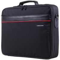Kingsons 15.6" Black Shoulder Bag - Office Series