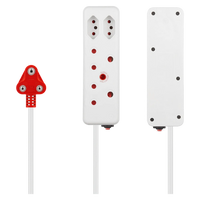 Switched 4-Way Medium Surge Extension Lead 5m