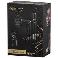 Carmen 5-in-1 Hot Air Brush - Ebony