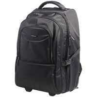 Kingsons Prime 15.6" Laptop Trolley Backpack - Black