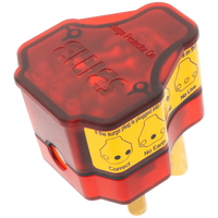 Ellies Re-wireable High Surge Plug Top - RD