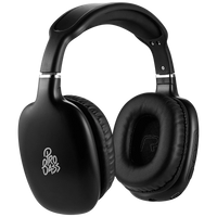 Pro Bass Retro Bluetooth Wireless Headphone with PU Case - Black