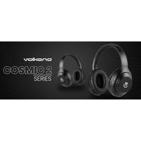 Volkano Cosmic 2 Series Bluetooth Headphones - Black