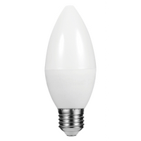 Switched 5w Candle LED Light Bulb E27 - Cool White