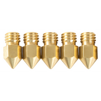 Creality M6 0.4mm Brass Nozzle - Big Head - 5 Pcs