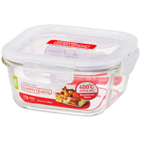 LocknLock Euro Glass container sq. 500ml ( Order in Qty of 6)