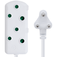 Switched Heavy Duty Side by Side (SBS) Extension Leads 5m - WT