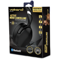 VolkanoX Silenco Series Active Noise-Cancelling Bluetooth Headphones - Black
