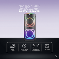 VolkanoX Master Series Dual 8" Party Speaker
