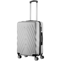 Travelwize Terra ABS 67cm 4-Wheel Spinner Luggage - Silver