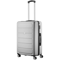 Travelwize Maple ABS 65cm 4-Wheel Spinner Luggage - Silver