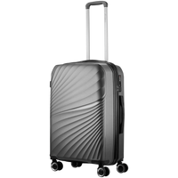 Travelwize Quartz PP 55cm 4-Wheel Spinner Luggage - Silver