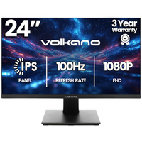 Volkano 24-inch Full HD IPS Monitor with HDMI/VGA, 100 Hz