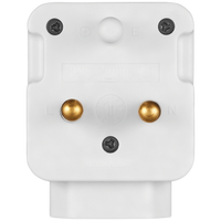 Switched 2-Way Schuko Adaptor - Top and Bottom Loader