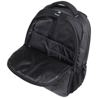 Kingsons 15.6" black laptop backpack with key chain