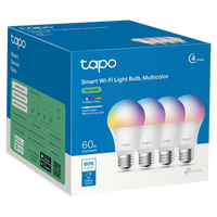 TP-Link Tapo L530E (4-Pack) Smart Wi-Fi Light Bulb - Multicolor