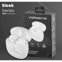 Volkano Sleek Series TWS Earphones - White